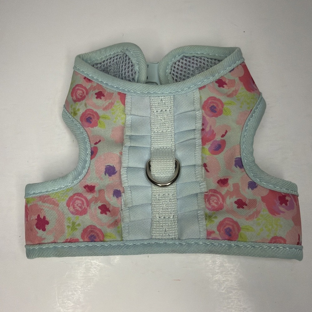 Simply Wag XS Pink Floral Doggy Harness
